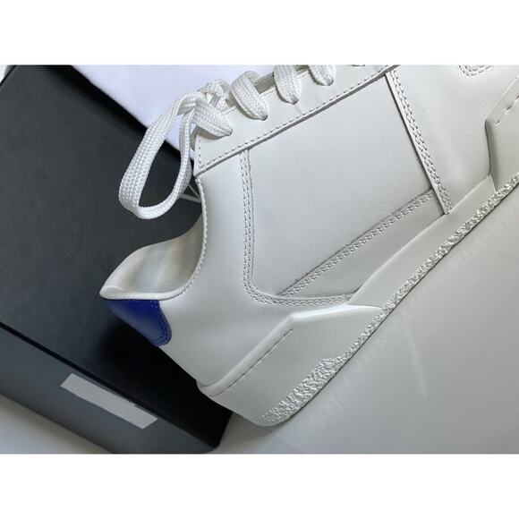 NIB $495 Versace Men\'s White Leather Sneakers 10 US (43 Euro) Italy DSU7843 main image 8